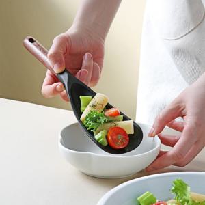 루노아 실리콘 멀티스푼 주걱 우드 핸들 서빙 스푼 조리 도구 이지실리