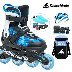 아동 인라인스케이트 마이크로블레이드 SL 스카이블루+가방+보호대+헬멧 어린이 신발항균건조기