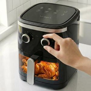 보이는 소형 에어프라이어 대용량 미니 에어후라이기 4L