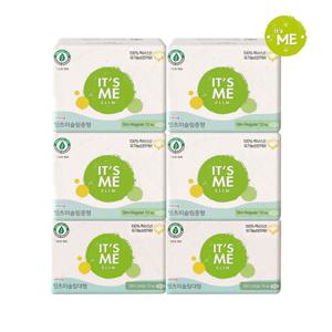 잇츠미 NEW 슬림 유기농 순면커버 생리대 중형 12P x4개+대형 10P x2개