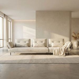 모던함 속 편안함 '케렌시아 소파' (4인용/신소재소파/스크래치방지/이지클린/국내제작)