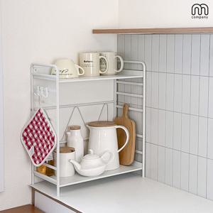 레니 3단 철제 주방 선반 걸이 틈새 싱크대 정리대 슬림 그릇 정리함 에어프라이어 수납장