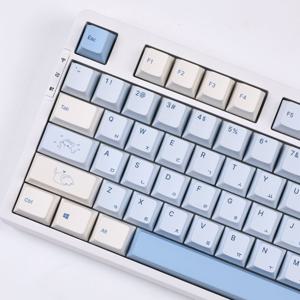 마카롱 냥 소다 173키 고양이 체리 한글 PBT 염료승화 커스텀 포인트 조약돌 키캡