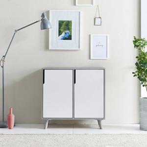 주방 탕비실 튼튼한 내구성 2도어 정수기대 수납장 785 감각 보관 콘솔