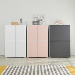 모던 드레스룸 소품정리 8칸 선반 양문 수납장 고급 장식장 거실 예쁜 책