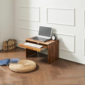 내구성 강한 멀바우 원목 좌식 미니 노트북 책상(600) 심플 원룸 오피스텔