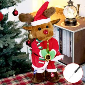 크리스마스 춤추는 루돌프 인형 댄싱 트리인형 (드라이버 증정)