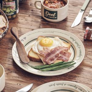 파밍스마켓 레터링 카페 디저트 플레이트 원형접시 (24cm)