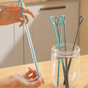 실리콘 빨대 세척솔 텀블러 물병 세척