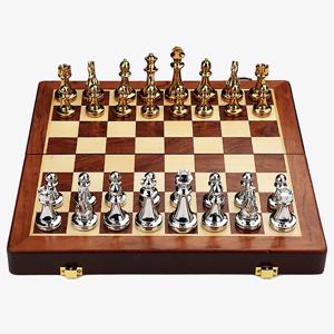 고급 체스판 게임 말 공간녹백 보드 체스 세트