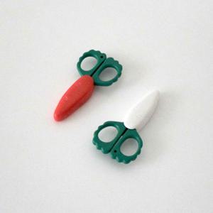 채소 마그넷 미니 가위 (무, 당근) Vegetable Magnet Scissors