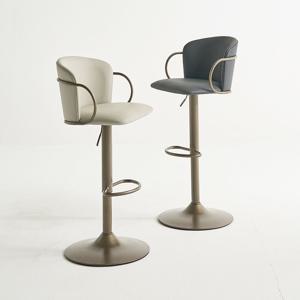 바체어 높은 아일랜드식탁 홈 빠텐의자 높이조절 회전형 매장 식당 주방가구 CB512M