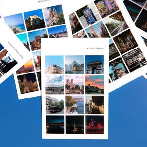 스몰 트래블 여행 다꾸 다이어리 스티커 데코 판스티커 - 일본 뉴욕 파리 바르셀로나