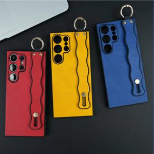 적용 갤럭시 S26 울트라 플러스 케이스 가죽 웨이브 스트랩