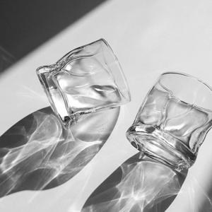 고급 위스키 온더락 술 잔 선물 세트 2P 웨이브 컵 집들이 크리스탈 유리 언더락 양주