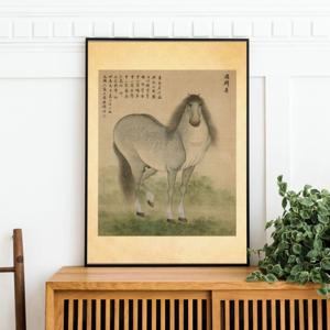 말 그림 빈티지 일러스트 포스터 아트포스터 민화굿즈 인테리어 소품 박물관 굿즈 선물 액자