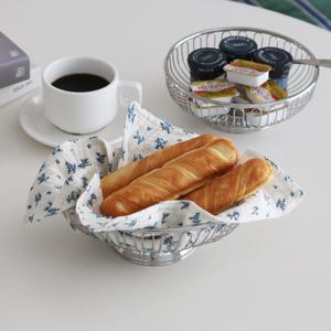스텐 와이어 원형 타원 바스켓 트레이 쟁반 5종 계란 과일 빵 간식 야채 채소