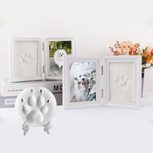 강아지 고양이 DIY 발도장 액자 키트 발자국 점토 생일 선물 기념일 장식