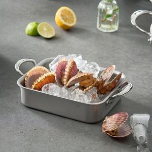 M'Elite 스텐 18 * 14cm 로스팅팬