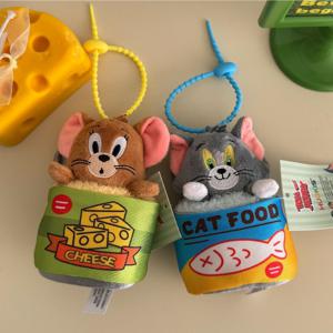 톰제리 통조림 인형 키링 차키 홀더