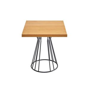 홈카페 상담실 고급형 블랙 기둥형 사각 티테이블 4인 커피 예쁜 감성 모던