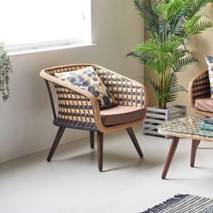 카페 감성 인테리어 오브제 이국적인 라탄 1인 소파 모던 오피스텔 싱글