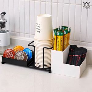 드빈 티박스 컵 디스펜서 종이컵 홀더 티백 정리함 거치대 커피 보관함 탕비실 정수기 수납함