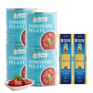 토마토홀 800g*4+데체코 스파게티 500g*2개