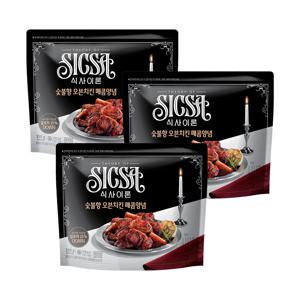 식사이론 숯불향 오븐치킨 매콤양념 330gx3개