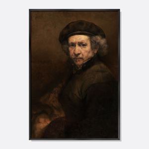 명화 작품 미술 그림 포스터 유럽 인테리어 액자 렘브란트 베레모와 옷깃을 세운 자화상