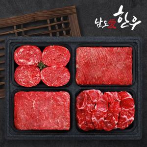 1등급 한우 정육세트 4호 2kg/불고기+국거리+산적+사태