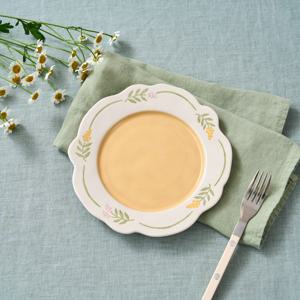 L 봄꽃이살랑 주물주물 꽃접시 D17