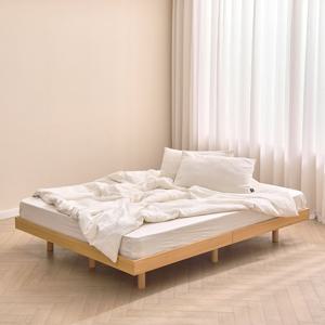 고요 평상형 저상형 침대 3color 침대프레임 원목침대다리(슈퍼싱글/퀸사이즈)