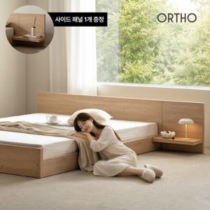 혜택가 129,000원/레이모 LPM 저상형 호텔 침대 프레임 SS/Q+패널협탁포함