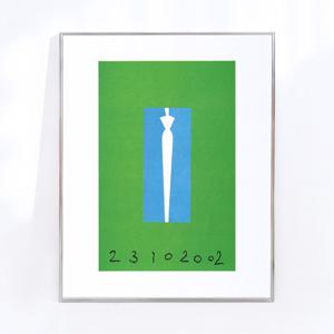 아키 쿠로다 Sans Titre 20 x 25 cm 액자 포함