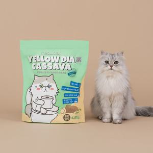 미유박스 고양이모래 옐로우 다이아 카사바 혼합 입자 4.5kg