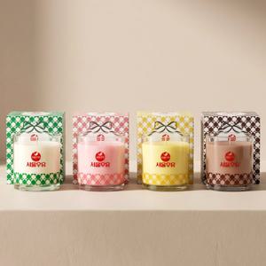 [서울우유 공식 콜라보] 레트로 컵캔들 4종 풀세트