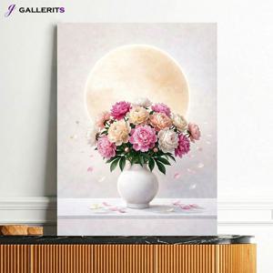 봄빛 모란 달항아리 액자 꽃 그림 카페 거실 인테리어 개업선물