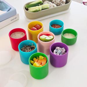 컬러핏 실리콘 멀티 양념 소스통 6colors 도시락 후식 반찬통 드레싱통 양념통