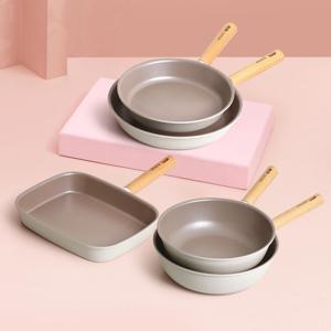 크림 프라이팬 궁중팬 IH 인덕션 멀티쿡 5종세트(팬26+웍26+팬28+웍28+사각팬28)