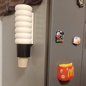 부착식 종이컵 디스펜서 무타공 수납 탕비실 홀더 보관함 정리함 정수기 컵 2