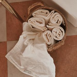 먼지없는 프리미엄 강화 3겹 정련완료 소창수건 3장 5장 10장