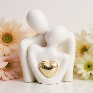 허그 오브제 세라믹 인테리어 도자기 장식 커플 연인 모던 소품 장식품