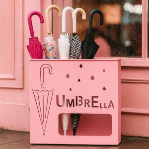 비오는날 대용량 매장 우산꽂이 22구 핑크 카페 미용실 업소용 입간판우산꽂이