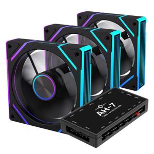 인피니티 EVO-120 ARGB PWM 리버스 블랙 3키트 120mm 케이스 쿨링팬