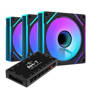 스톰 인피니티 프로 ARGB PWM 리버스 블랙 3키트 120mm 케이스 쿨링팬