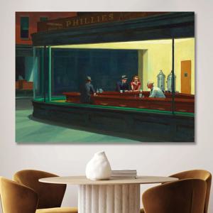 에드워드 호퍼 밤샘하는 사람들 캔버스 액자 거실 사무실 인테리어 그림