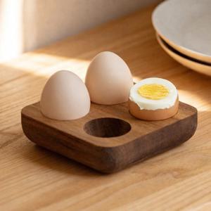 아카시아 원목 에그홀더 4구 6구 계란 트레이 달걀 거치대 친환경 우드 에그 보관함
