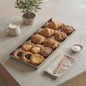 국산 스텐 304 쿠키 트레이 PL 플레이팅 베이커리 카페 디저트 진열대 2size