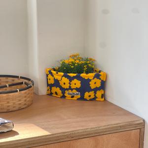 코너 누빔 모서리 패브릭 삼각 물티슈 화장품 기저귀 보관 정리함